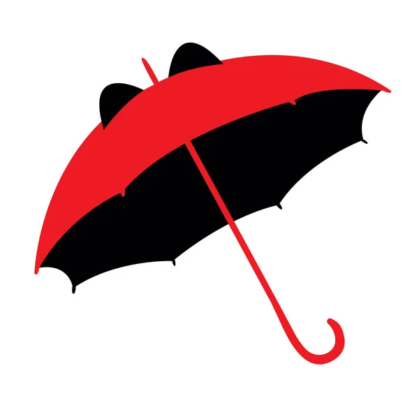 Esernyő Elszigetelt Fehér Háttér Vektor — Stock Vector