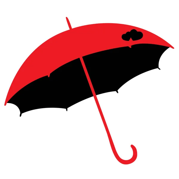 Şemsiye Simgesi Vektörü Düz Tasarım Illüstrasyonu — Stok Vektör