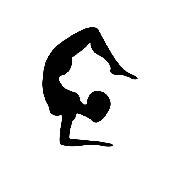 Vector Ilustración Mujer Haciendo Yoga Pose — Vector de stock