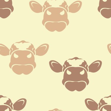 Kahverengi ve bej ineklerin ağızlık izleri var. Duvar kağıtları, tekstil, kırtasiye, yatak, fabrikalar, kapaklar, tişörtler ve çeşitli kıyafetler için tasarım, malların ambalajı, kağıt