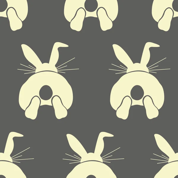 Bezproblémový Vzor Žlutými Králíky Zajíci Design Tapety Textil Velikonoční Zázemí — Stockový vektor