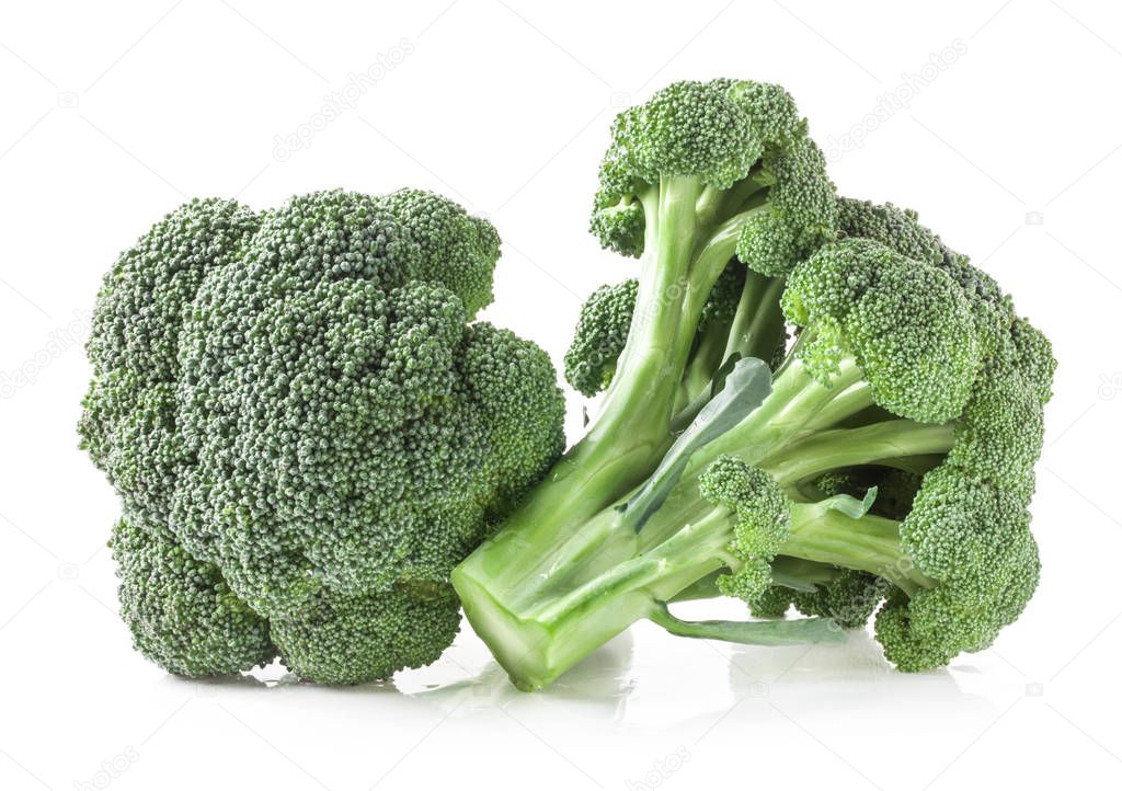 Broccoli isolated on white background 