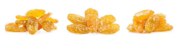 Raisins giallo isolato su sfondo bianco — Foto Stock