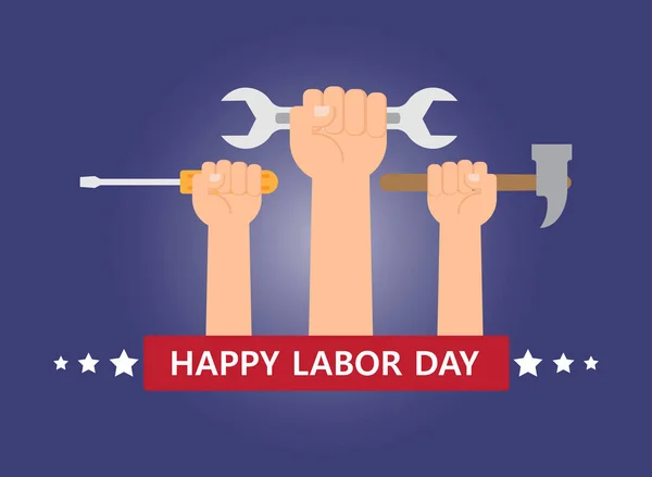 Happy Labor Day holiday banner template background