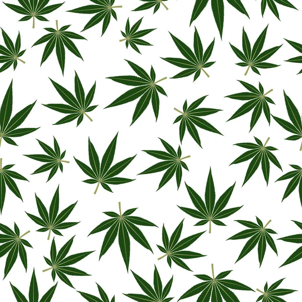 Marihuana ya da esrar Dikişsiz desen arka plan yapraklar