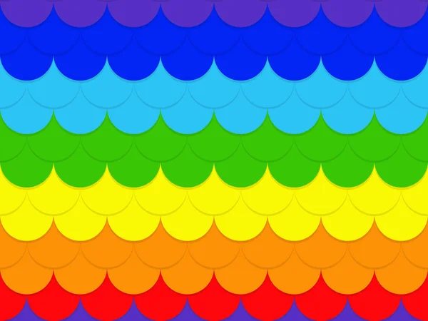 Abstrakte Nahtlose Regenbogenkreis Muster Hintergrund Vektor Illustration — Stockvektor