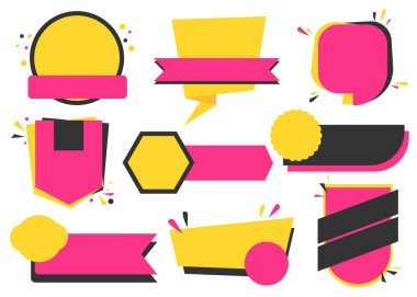 Satış ve indirim afiş şablonu tasarım vektör seti koleksiyonu