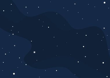 Uzay şablonu arka planındaki yıldızlar - Vektör çizimi