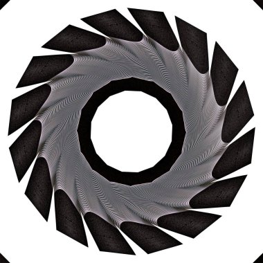 Metalik tek renkli tekerlek döner