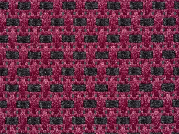 Rood en zwart textiel patroon — Stockfoto
