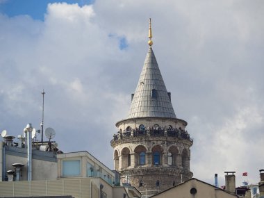Galata kulesinin tepe kısmı