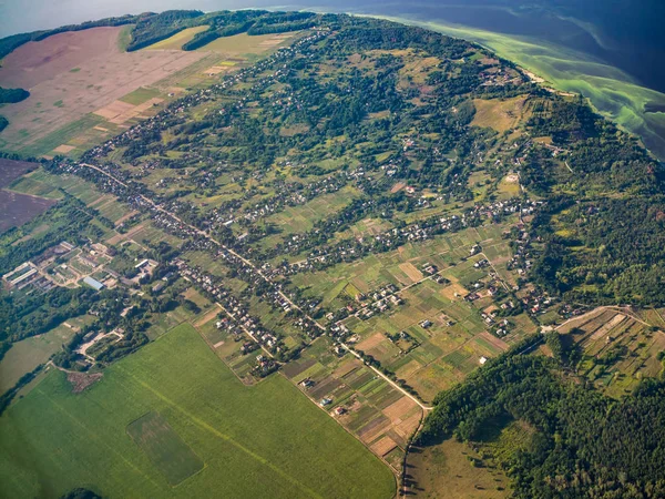 Luchtfoto stadsgezicht — Stockfoto