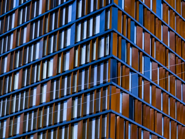 Skyscraper office windows close up view