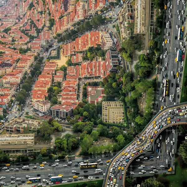 Alerta vermelho em istanbul - Parece um efeito de filme de início . — Fotografia de Stock