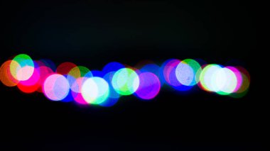 gece bulanık ışıklar