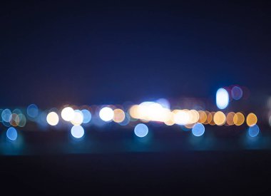 Bokeh gece şehir