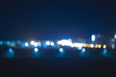 Bokeh gece şehir