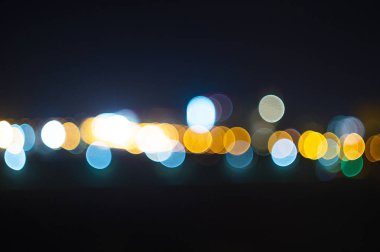Bokeh gece şehir