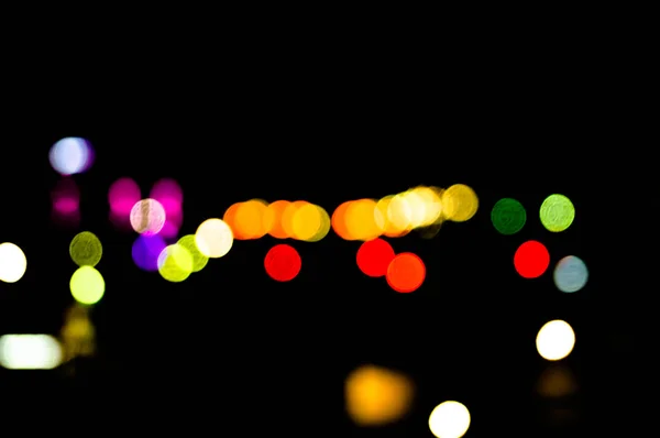 Bokeh nuit ville — Photo