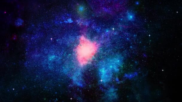 Spaţiu Adânc Universul Infinit Stelele — Videoclip de stoc