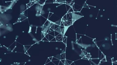 Soyut geometrik arkaplan. Pleksus