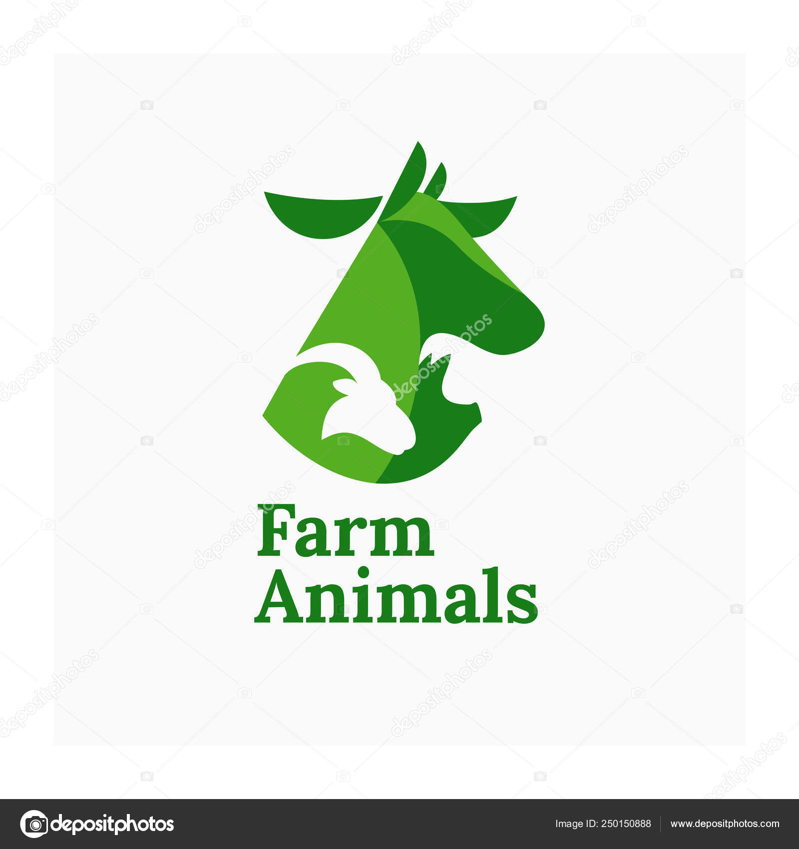 Farm Animals Logo Illustration Cow Pig Ram Agricultural Company Farm Stock  Vector Image by ©OlgaStrelnikova #250150888