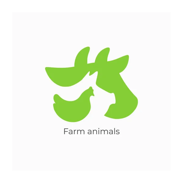 Signo animales de granja — Archivo Imágenes Vectoriales