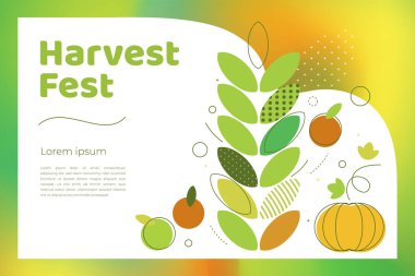 Hasat festivali illüstrasyon