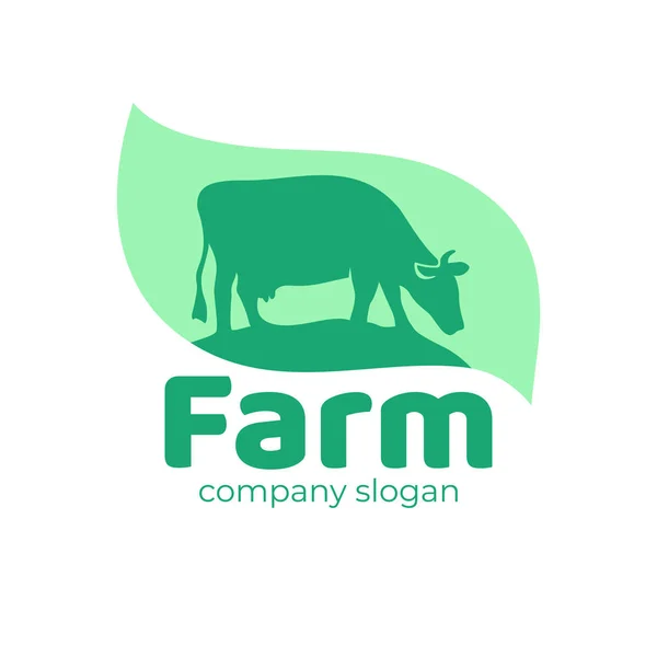 İnek ile tarım logosu