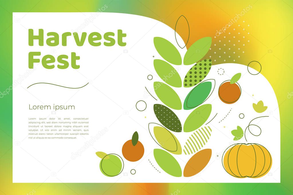 Harvest fest illustration