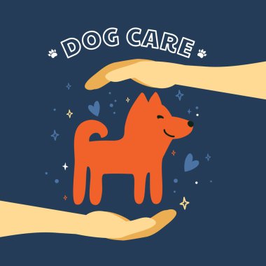Köpek bakımı illüstrasyon