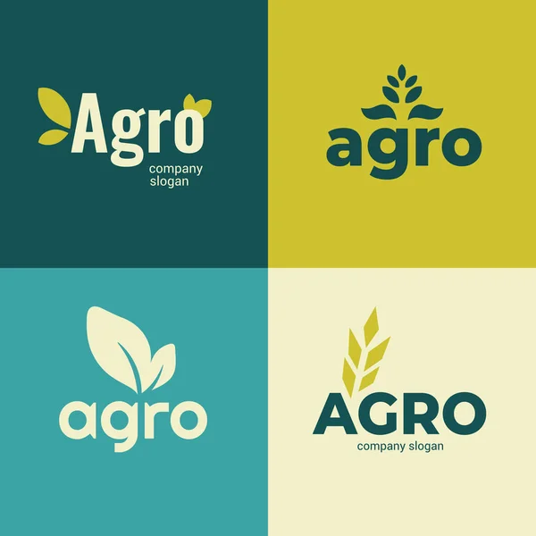 Logotipo de la empresa agrícola — Archivo Imágenes Vectoriales