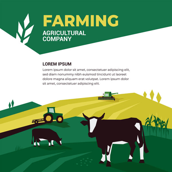 Agricultural company design template