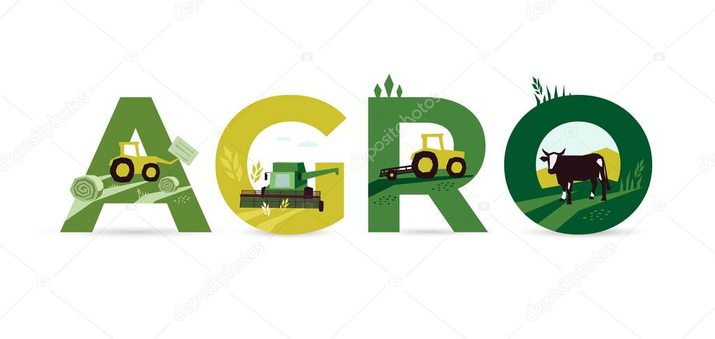 Word AGRO about Agriculture