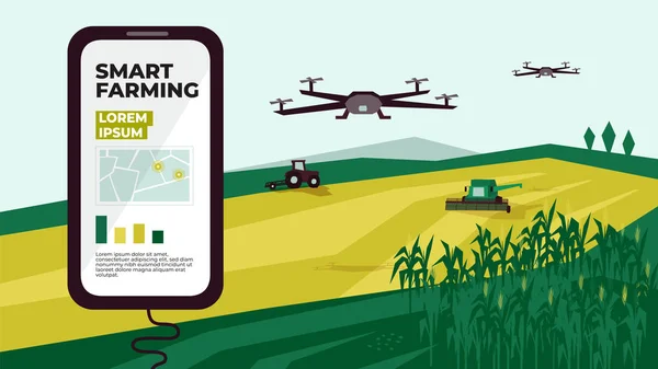 Drone kontrolü ile akıllı çiftlik şablonu  