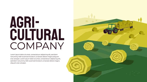 Plantilla de diseño empresa agrícola — Vector de stock