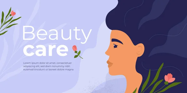 Modèle Conception Mise Page Pour Salon Soins Beauté Clinique Cosmétique — Image vectorielle