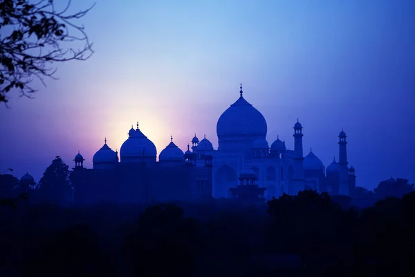 Beautiful View Taj Mahal Sunsets — Stock Photo, Image
