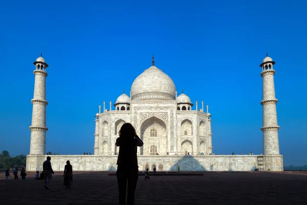 Widok Taj Mahal Agra Uttar Pradesh — Zdjęcie stockowe