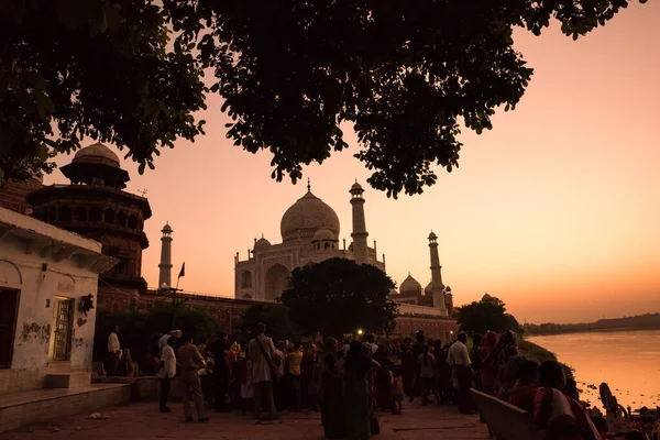 Agra Uttar Pradesh Hindistan Ekim 2017 Tanınmayan Inançlı Dindar Kişi — Stok fotoğraf