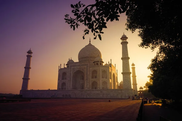 Agra Uttar Pradesh Índia Outubro 2017 Magnífico Taj Mahal Índia — Fotografia de Stock