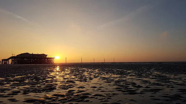 Kuzey denizi, okyanus, su, plaj, simge sel, Milli Park, Almanya, yaz, Sankt Peter-Ording, St. Peter-Ording
