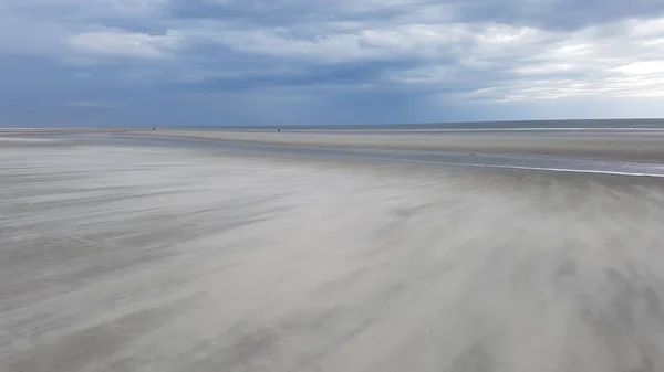 Severní Moře Oceán Voda Pláž Orientační Bod Národní Park Německo — Stock fotografie