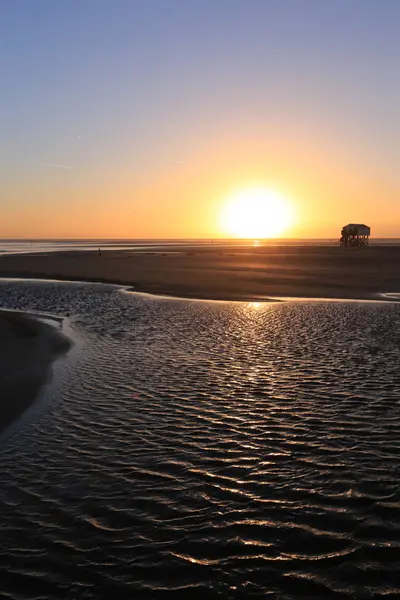 Mare Del Nord Oceano Acqua Spiaggia Punto Riferimento Parco Nazionale — Foto Stock