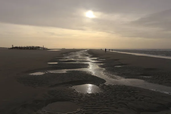 Mare Del Nord Oceano Acqua Spiaggia Punto Riferimento Parco Nazionale — Foto Stock