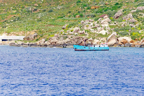 Port Mgarr, Málta Gozo szigetén — Stock Fotó