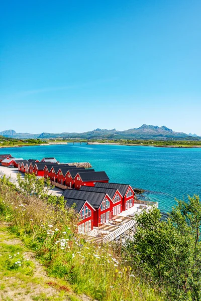 Lofoten Summer Landscape Lofoten Arquipélago Noruega Localizado Condado Nordland Conhecido — Fotografia de Stock