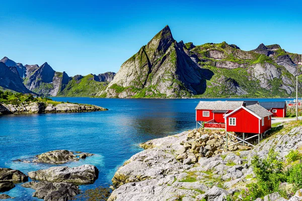 Lofoten Summer Landscape Lofoten Norveç Nordland Eyaletinde Yer Alan Bir — Stok fotoğraf