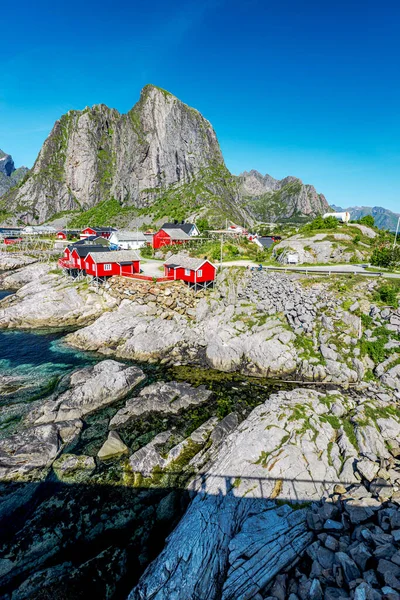 Lofoten Summer Landscape Lofoten Norveç Nordland Eyaletinde Yer Alan Bir — Stok fotoğraf