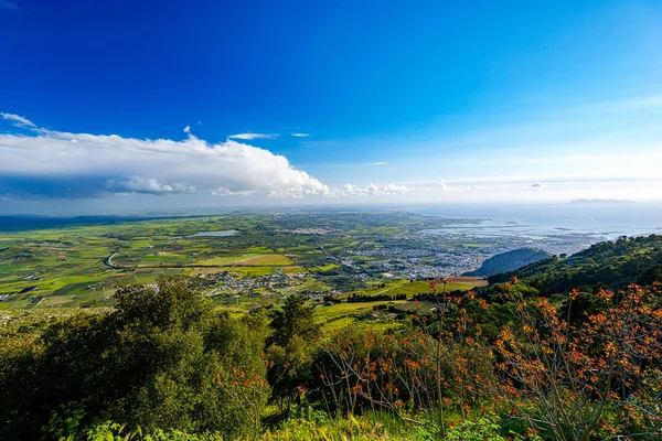 Вид Воздуха Сицилийскую Долину — стоковое фото